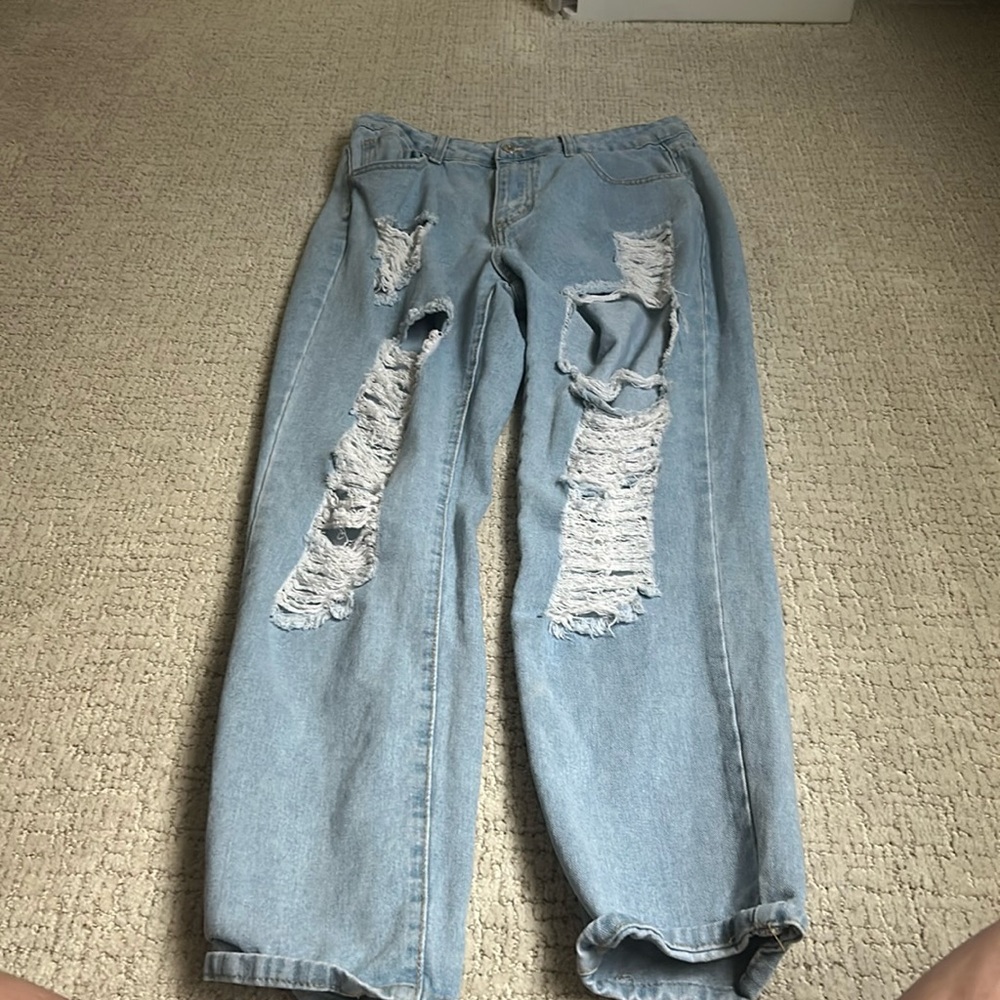light blue jeans